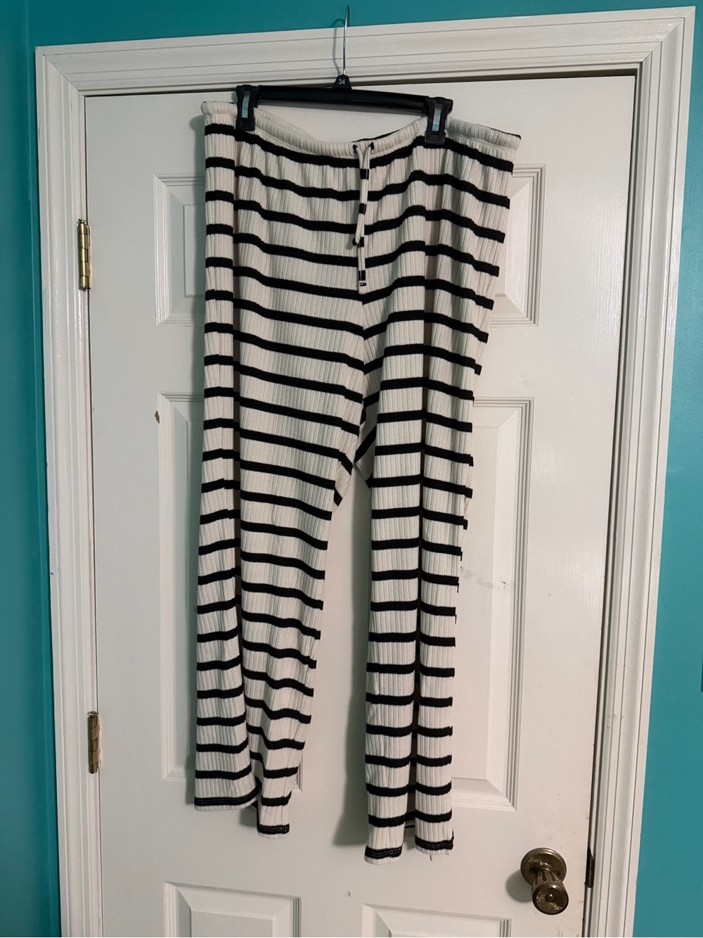 H&M Striped Ribbed Pants